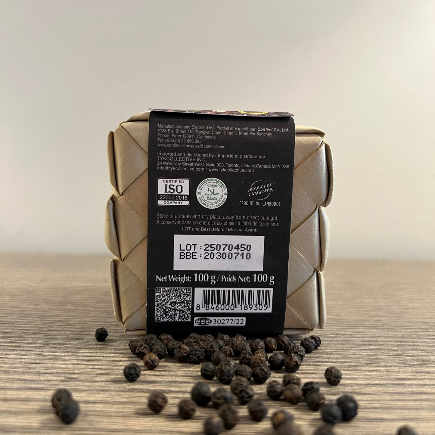 Black Kampot Pepper - 100g