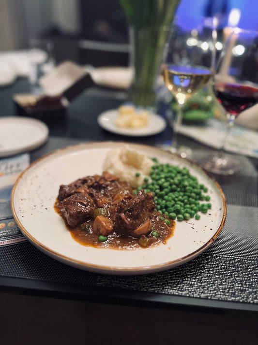 Classic French Beef Bourguignon with Black Kampot Pepper