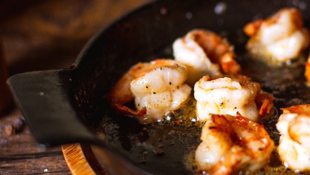 Garlic Butter Shrimp with Kampot Pepper