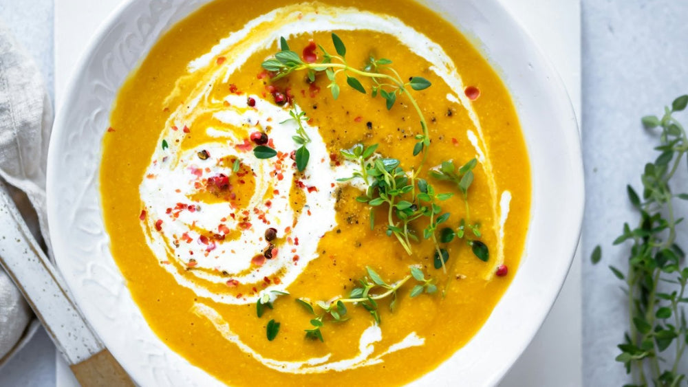 French-Style Pumpkin Soup with White Kampot Pepper
